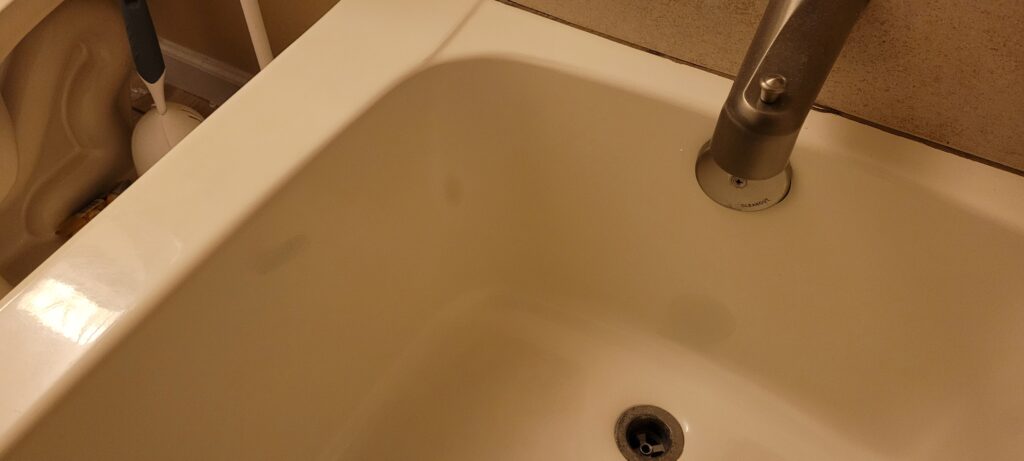 Bathtub repaired
