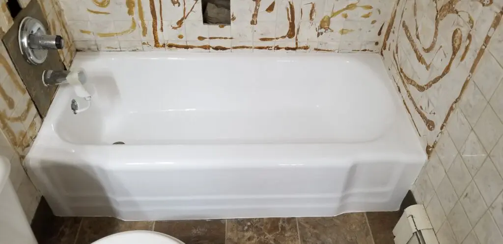 White bathtub