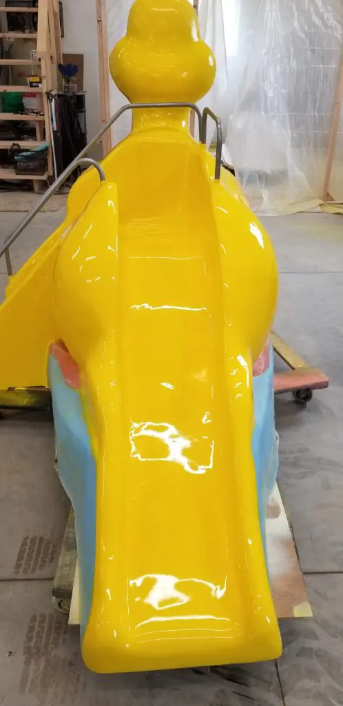 Refinished yellow slide